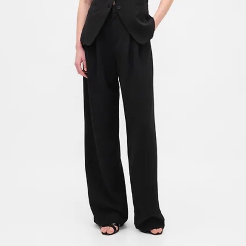 High Rise Wide-Leg Trousers